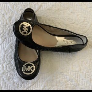 Michael Kors black ballet flats